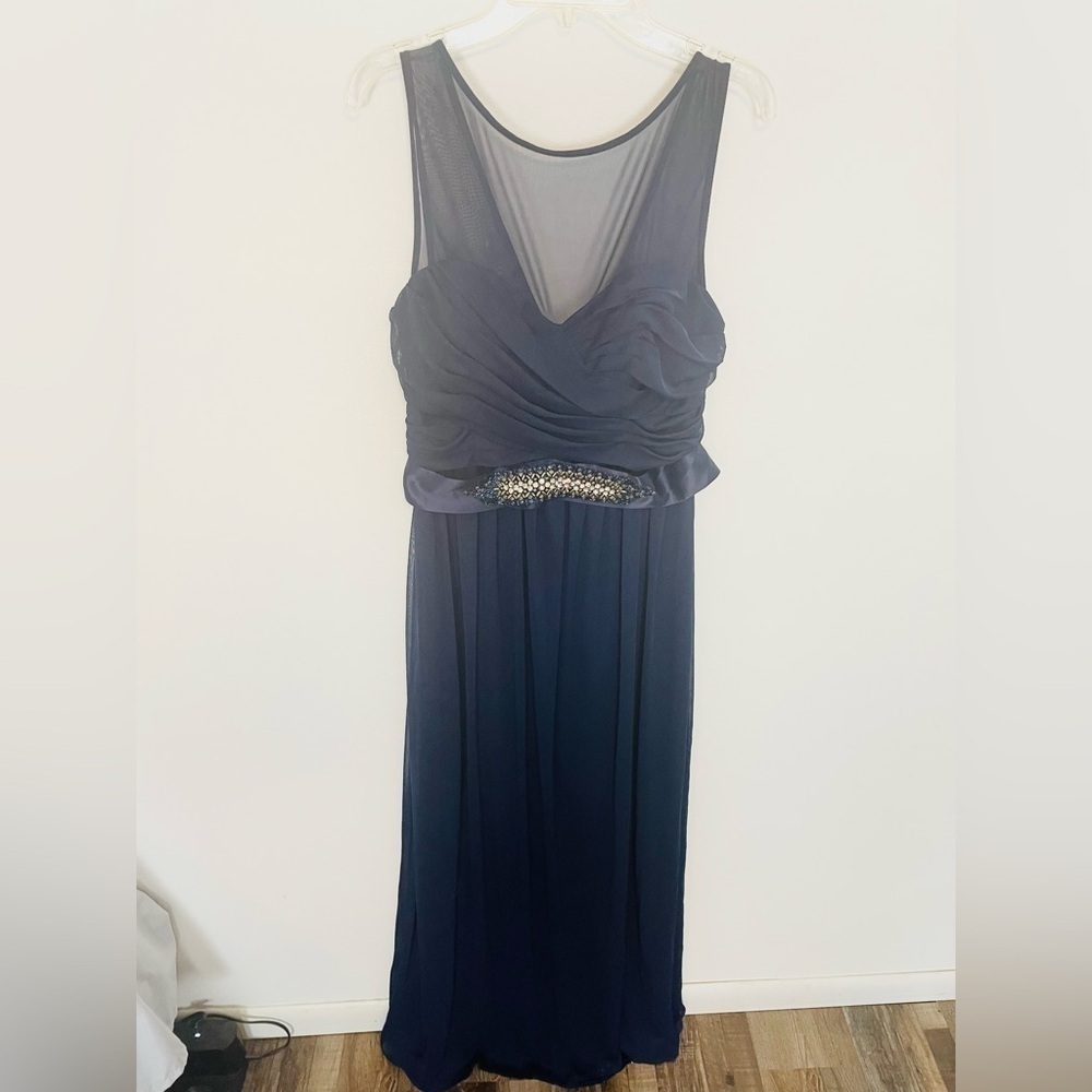 David’s Bridal Navy Blue Size 8 Rhinestone Belt